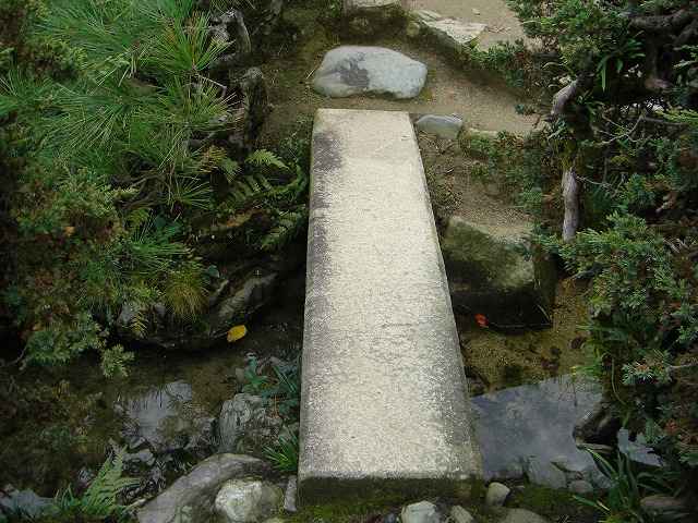 岡山後楽園、園内の橋
