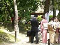 観騎亭での茶会