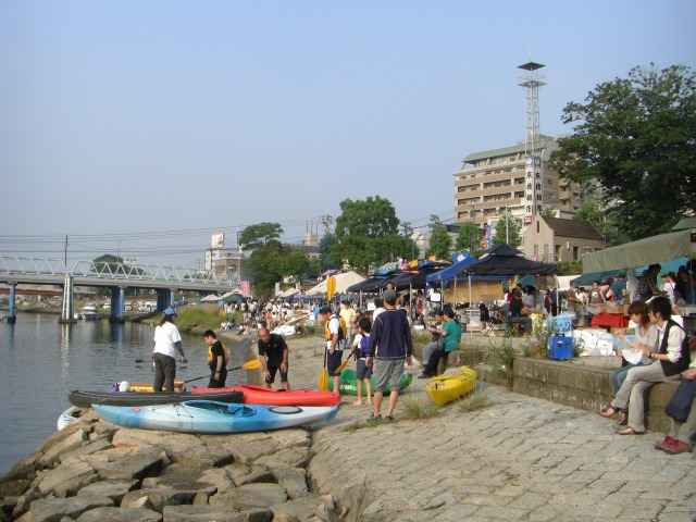 ７月のカヌー教室です。