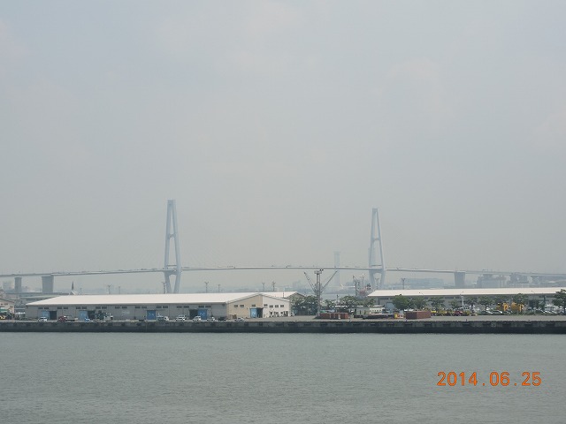 名古屋港到着、帰路